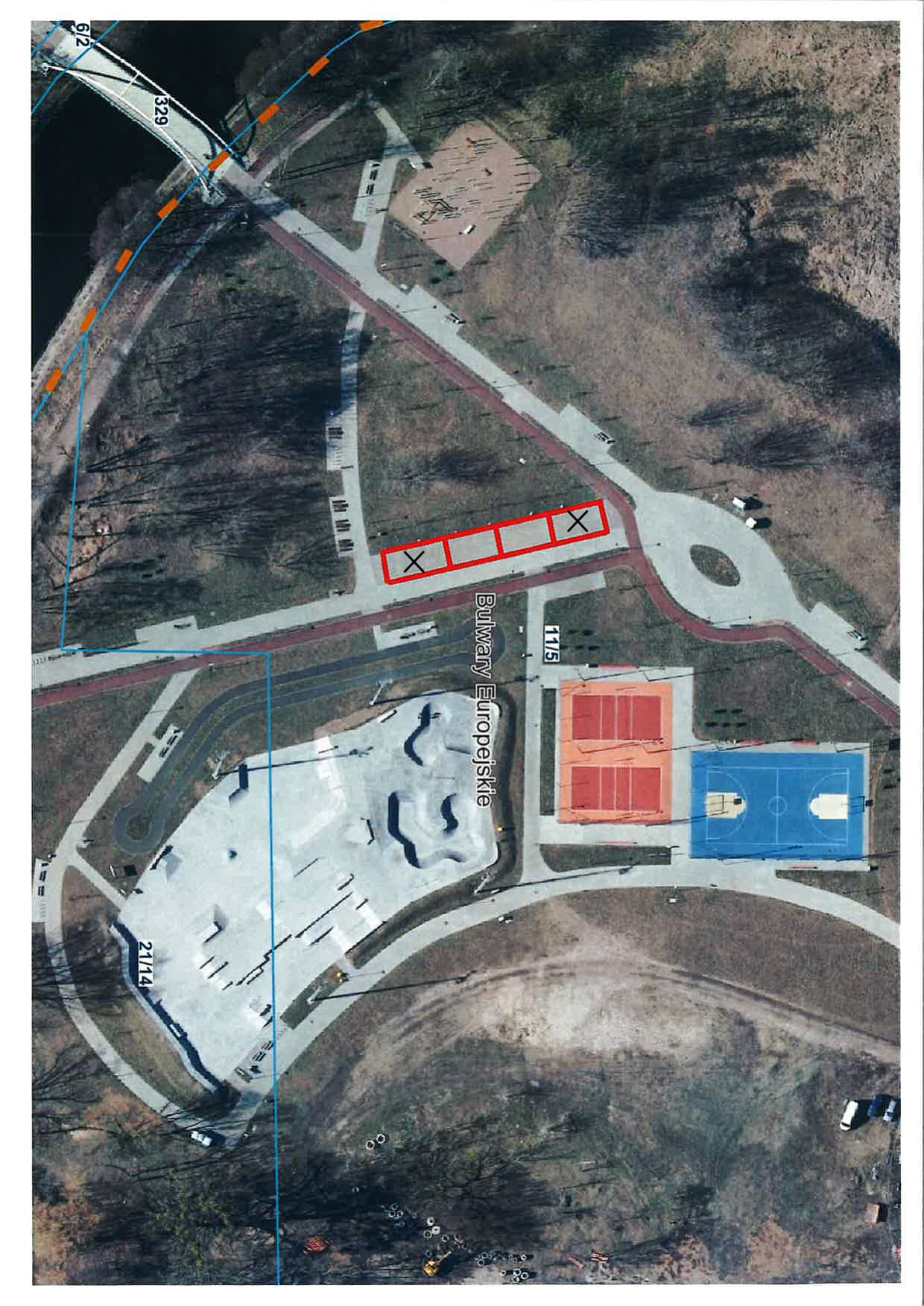 Użyczenie powierzchni terenu zewnętrznego na terenie Bulwar&oacute;w Europejskich przy ul. Dąbrowskiego w Pile z przeznaczeniem na prowadzenie działalności gastronomicznej typu food truck - ogłoszenie powt&oacute;rzone